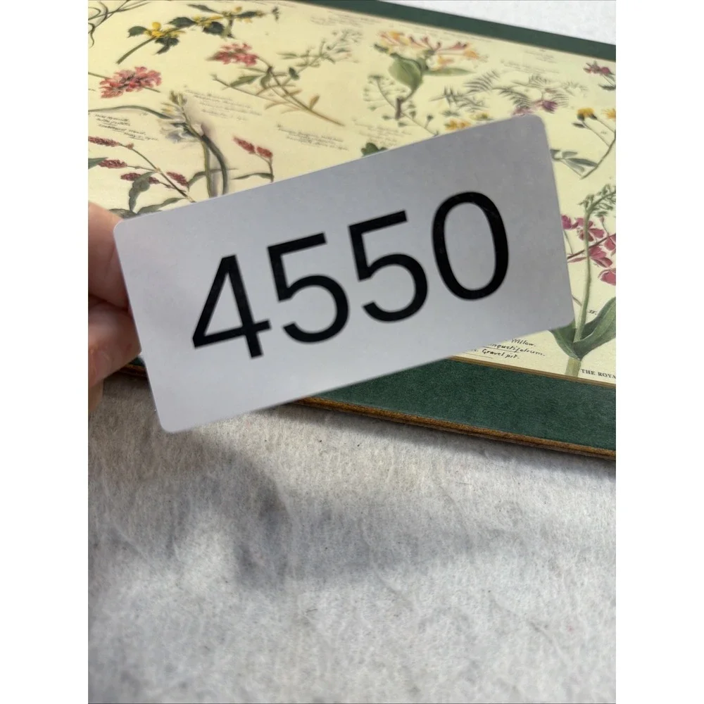 Set Of 4 Pimpernel Royal Horticulture Society Floral Cork Back Placemats England